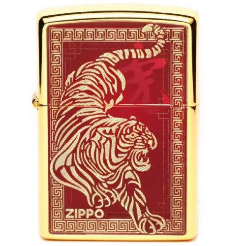 日版Zippo火機2022虎年虎年亞洲限量版豪華禮盒-猛虎